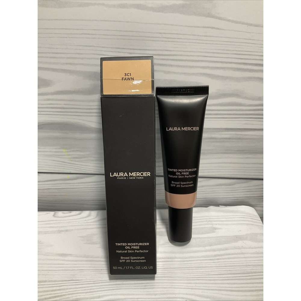 LAURA MERCIER Tinted Moisturizer Oil Free 3C1 FAWN 1.7 oz 50 ml - NIB